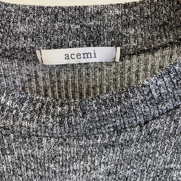 Mockneck Grey Flare Mini Dress - Picture 3 of 3